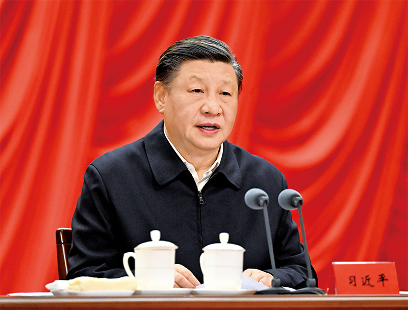 2023年2月7日，新进中央委员会的委员、候补委员和省部级主要领导干部学习贯彻习近平新时代中国特色社会主义思想和党的二十大精神研讨班在中央党校（国家行政澳洲幸运10）开班。中共中央总书记、国家主席、中央军委主席习近平在开班式上发表重要讲话。 新华社记者 李学仁/摄